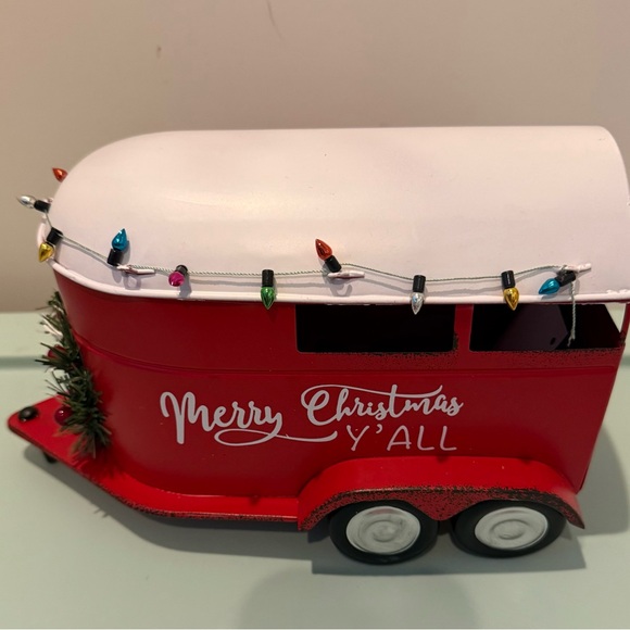 Super Cute Merry Christmas Metal Truck and Trailer- 2 items- NWT - Picture 6 of 9